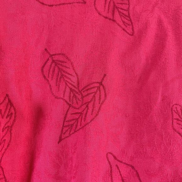 Mirasol Jean Jacket Women's Size Large Button Cotton Embroidered Magenta - Picture 6 of 8